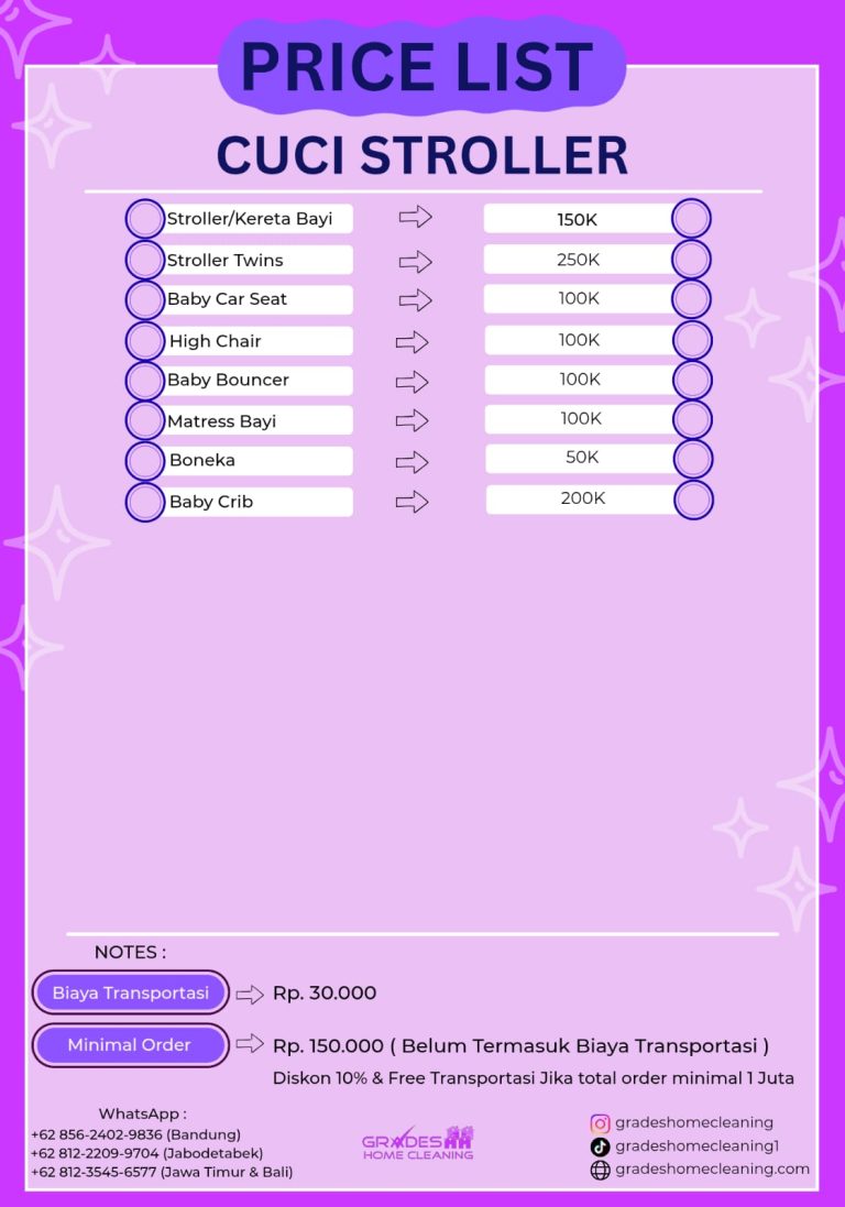 harga jasa cuci stroller